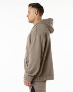 Clothing IE Alphalete Men Classic Full-Zip Jacket Mocha Brown 2L4400643 - Image 4