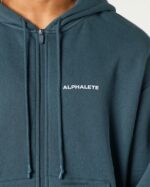 Clothing IE Alphalete Men Classic Full-Zip Jacket Ocean Blue 2L4400637 - Image 5