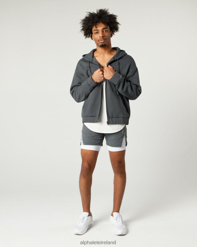 Clothing IE Alphalete Men Classic Full-Zip Jacket Smoke Grey 2L4400638 - Image 2
