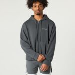 Clothing IE Alphalete Men Classic Full-Zip Jacket Smoke Grey 2L4400638