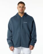 Clothing IE Alphalete Men Classic Full-Zip Jacket Whale Blue 2L4400644