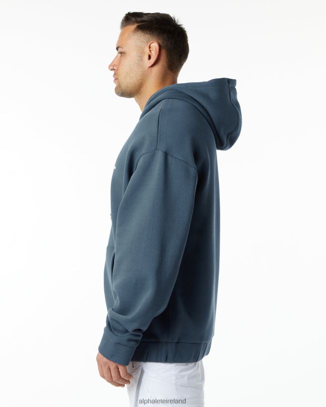 Clothing IE Alphalete Men Classic Full-Zip Jacket Whale Blue 2L4400644 - Image 4
