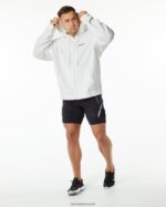 Clothing IE Alphalete Men Classic Full-Zip Jacket White 2L4400641 - Image 2