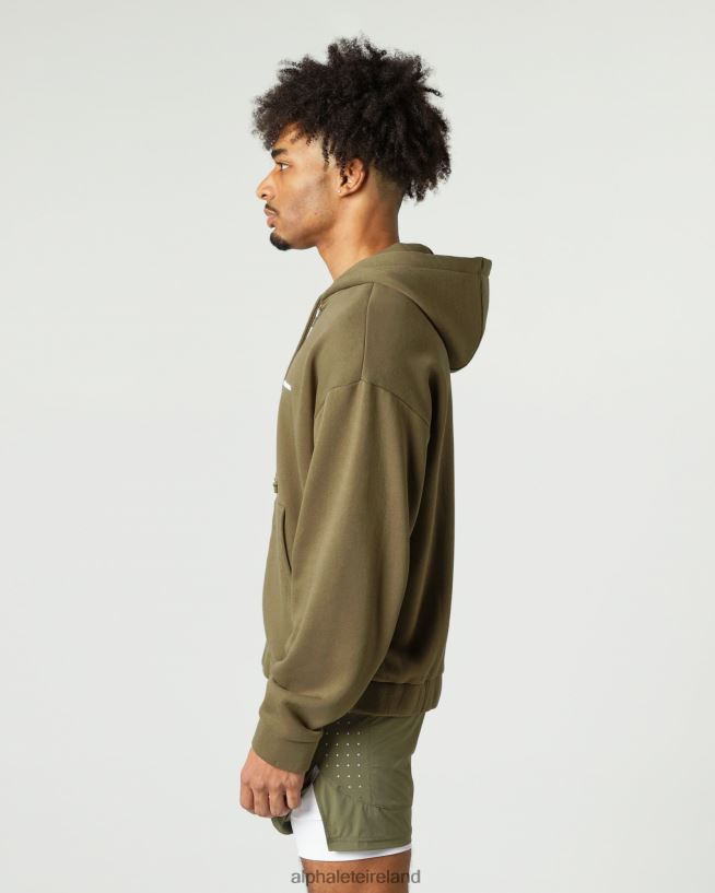 Clothing IE Alphalete Men Classic Full-Zip Jacket Willow Green 2L4400636 - Image 3