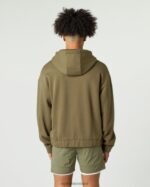 Clothing IE Alphalete Men Classic Full-Zip Jacket Willow Green 2L4400636 - Image 4