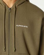 Clothing IE Alphalete Men Classic Full-Zip Jacket Willow Green 2L4400636 - Image 5