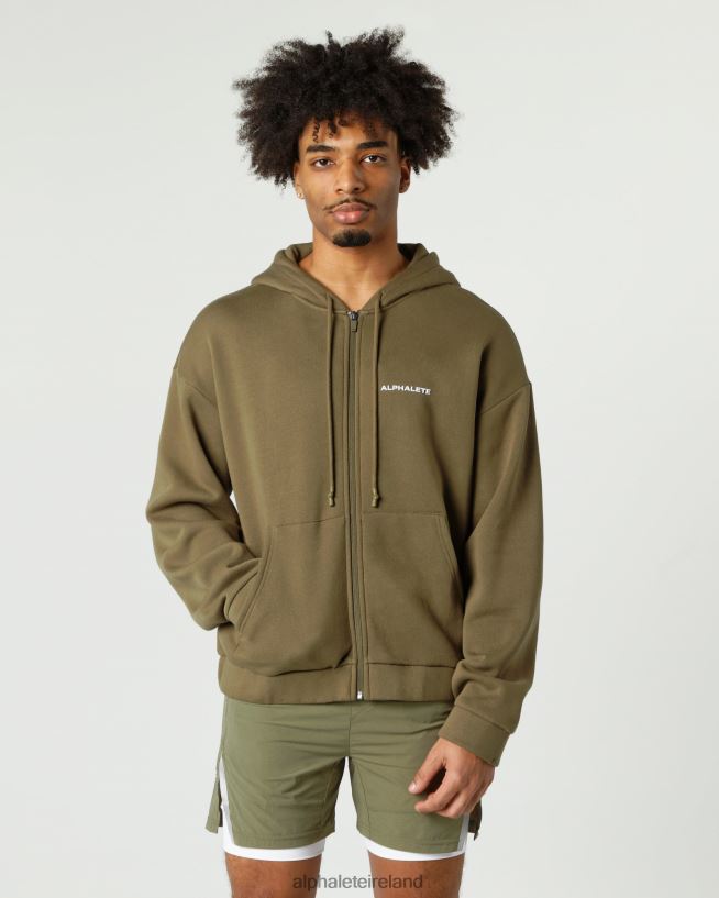 Clothing IE Alphalete Men Classic Full-Zip Jacket Willow Green 2L4400636 - Image 1