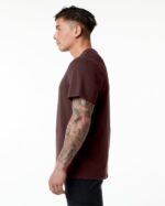 Clothing IE Alphalete Men Classic Tee Burgundy Red 2L4400554 - Image 3