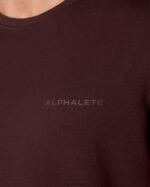 Clothing IE Alphalete Men Classic Tee Burgundy Red 2L4400554 - Image 4