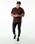 Clothing IE Alphalete Men Classic Tee Burgundy Red 2L4400554 - Image 5