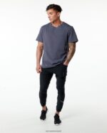 Clothing IE Alphalete Men Classic Tee Muted Purple 2L4400555 - Image 2