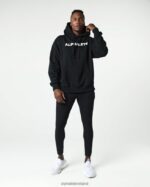 Clothing IE Alphalete Men Core Hoodie Black 2L4400639 - Image 2