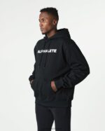 Clothing IE Alphalete Men Core Hoodie Black 2L4400639 - Image 4