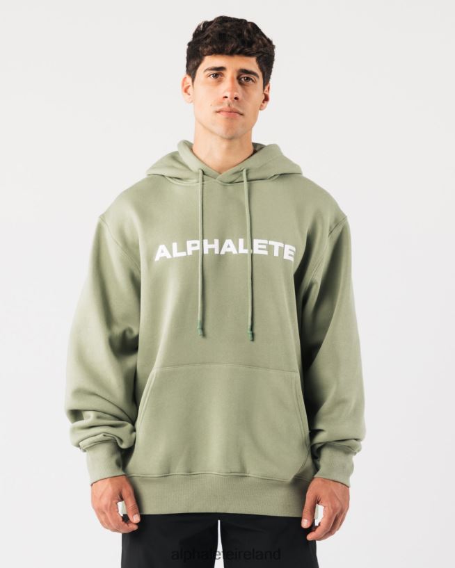 Clothing IE Alphalete Men Core Hoodie Sage Green 2L4400626 - Image 1