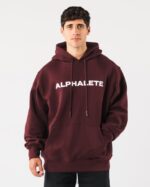 Clothing IE Alphalete Men Core Hoodie Sangria Red 2L4400628