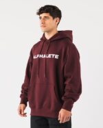 Clothing IE Alphalete Men Core Hoodie Sangria Red 2L4400628 - Image 3