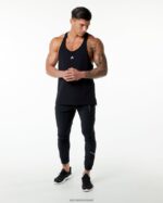 Clothing IE Alphalete Men Emblem Stringer Black 2L4400607 - Image 4
