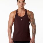 Clothing IE Alphalete Men Emblem Stringer Burgundy Red 2L4400606