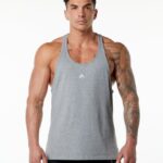 Clothing IE Alphalete Men Emblem Stringer Heather Grey 2L4400601