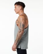 Clothing IE Alphalete Men Emblem Stringer Heather Grey 2L4400601 - Image 3