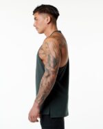Clothing IE Alphalete Men Emblem Stringer Hunter Green 2L4400603 - Image 3