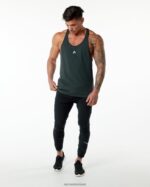 Clothing IE Alphalete Men Emblem Stringer Hunter Green 2L4400603 - Image 4