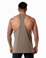 Clothing IE Alphalete Men Emblem Stringer Mocha Brown 2L4400602 - Image 2