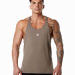 Clothing IE Alphalete Men Emblem Stringer Mocha Brown 2L4400602