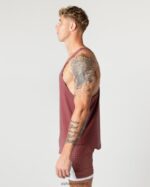 Clothing IE Alphalete Men Heavy Cotton Core Stringer Autumn Red 2L4400595 - Image 4