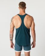 Clothing IE Alphalete Men Heavy Cotton Core Stringer Midnight Blue 2L4400598 - Image 2