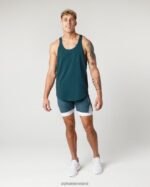 Clothing IE Alphalete Men Heavy Cotton Core Stringer Midnight Blue 2L4400598 - Image 3