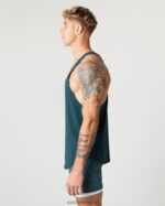 Clothing IE Alphalete Men Heavy Cotton Core Stringer Midnight Blue 2L4400598 - Image 4