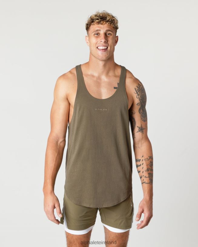 clothing_ie_alphalete_men_heavy_cotton_core_stringer_oak_green_2l4400597.jpg Clothing IE Alphalete Men Heavy Cotton Core Stringer Oak Green 2L4400597 - Image 1