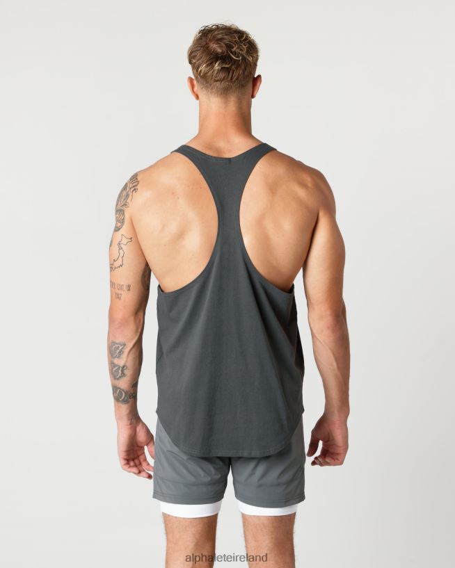 Clothing IE Alphalete Men Heavy Cotton Core Stringer Shadow Grey 2L4400599 - Image 2