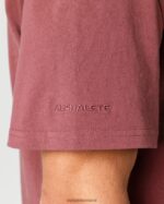 Clothing IE Alphalete Men Heavy Cotton Core Tee Autumn Red 2L4400547 - Image 5