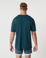 Clothing IE Alphalete Men Heavy Cotton Core Tee Midnight Blue 2L4400549 - Image 2