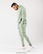 Clothing IE Alphalete Men Identity Cargo Sage Green 2L4400733 - Image 4