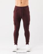 Clothing IE Alphalete Men Identity Cargo Sangria Red 2L4400731