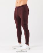 Clothing IE Alphalete Men Identity Cargo Sangria Red 2L4400731 - Image 3