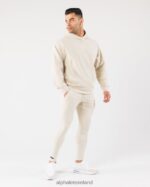 Clothing IE Alphalete Men Identity Jogger Sea Shell Brown 2L4400724 - Image 4