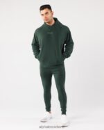 Clothing IE Alphalete Men Identity Pro Hoodie Evergreen Green 2L4400623 - Image 2