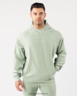 Clothing IE Alphalete Men Identity Pro Hoodie Sage Green 2L4400622