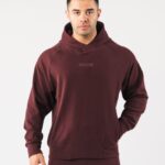 Clothing IE Alphalete Men Identity Pro Hoodie Sangria Red 2L4400624