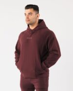 Clothing IE Alphalete Men Identity Pro Hoodie Sangria Red 2L4400624 - Image 3