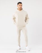 Clothing IE Alphalete Men Identity Pro Hoodie Sea Shell Brown 2L4400621 - Image 2