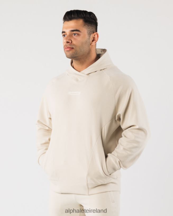 Clothing IE Alphalete Men Identity Pro Hoodie Sea Shell Brown 2L4400621 - Image 3
