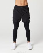 Clothing IE Alphalete Men Infinity 2-in-1 Speed Short 5.5" Black 2L4400710