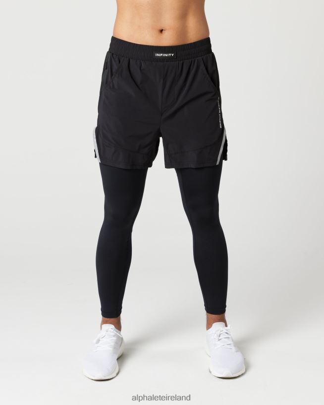 Clothing IE Alphalete Men Infinity 2-in-1 Speed Short 5.5" Black 2L4400710 - Image 1