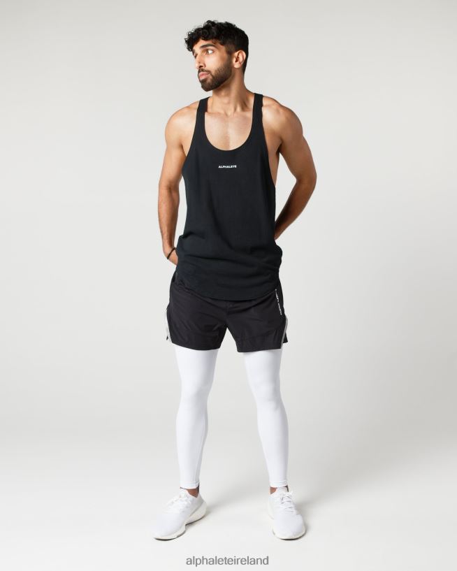 Clothing IE Alphalete Men Infinity 2-in-1 Speed Short 5.5" Black/White 2L4400691 - Image 2