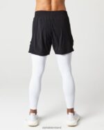 Clothing IE Alphalete Men Infinity 2-in-1 Speed Short 5.5" Black/White 2L4400691 - Image 4